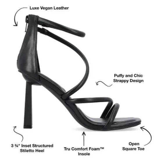 Journee Collection Womens Marza Tru Comfort Foam Mid Heel Open Toe Pumps image {7}