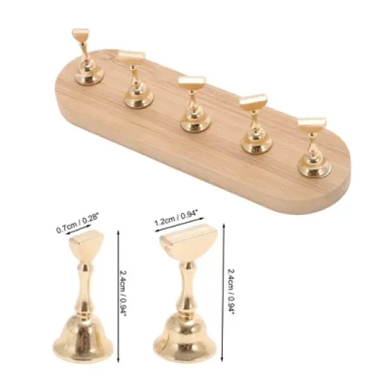 Unique Bargains Oval Nail Display Stand 1 Set image {3}