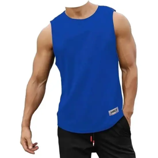 Amber Fight Gear Premium Durable Boxing Jersey with Satin Finish &ndash; Comfortable & Stylish Training Gear for Unmatched Performance, Blue, Youth-Medium image {13}
