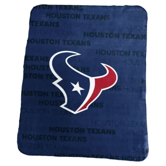 NFL Houston Texans Classic Fleece Throw Blanket image {1}