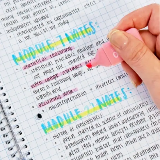 Wrapables Cute and Colorful Highlighters, Marker Pens, Stationery Supplies (Set of 6), Bears image {3}