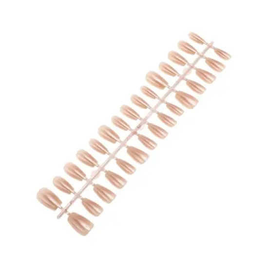 Unique Bargains Women's Full Coverage Fake Nails S Pink 1 Pc image {5}