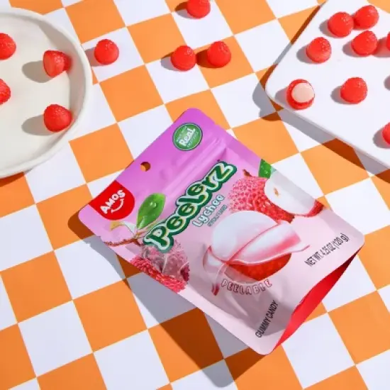 AMOS Peelerz Gummy Lychee Candy - 4.25oz image {3}