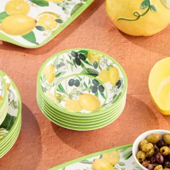 Certified International (Set of 6) 22oz Limone Melamine All Purpose Bowls image {1}