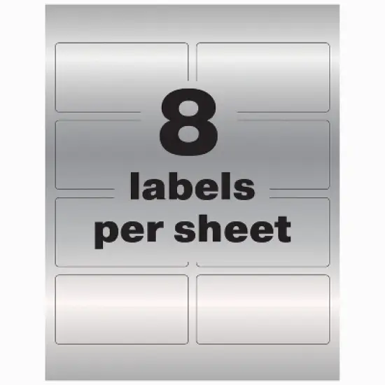 Avery PermaTrack Metallic Asset Tag Labels, 2" x 3-3/4", 64 Asset Tags (61520) image {5}