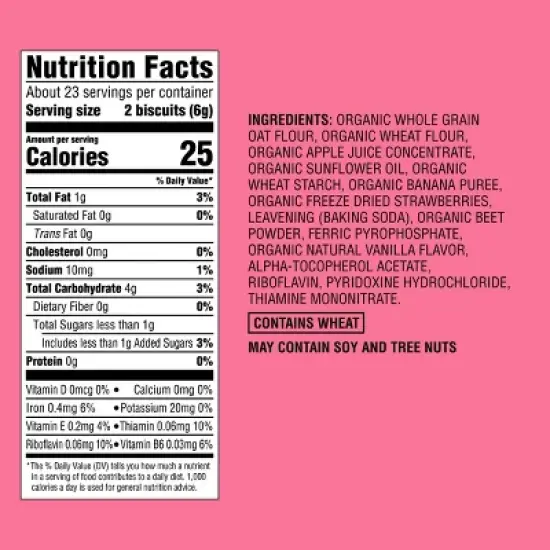 Organic Beetroot Biscuit Toddler Snacks - 5oz/14pk - Good & Gather&trade; image {3}