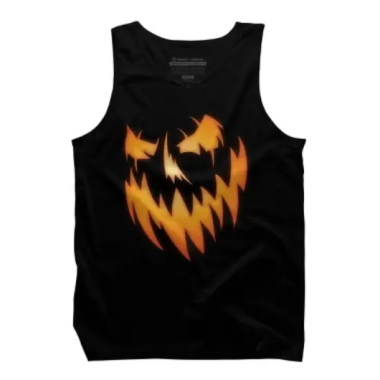 Men's Design By Humans Spooky Jack O' Lantern Halloween Tee Shirt By SJCcreatives Tank Top image {4}