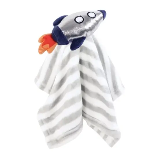 Hudson Baby Animal Face Security Blanket, Happy Planets 3-Pack, One Size image {4}