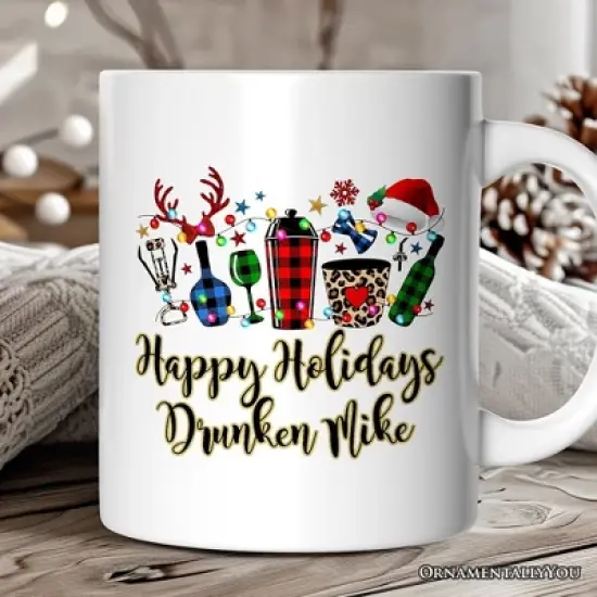 Bartender Buffalo Plaid Christmas Mug Gift (Non-Custom Only)| OrnamentallyYou image {4}
