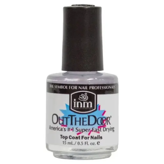 INM Out The Door Super Fast Dry Top Coat - Clear - 0.5 fl oz image {4}