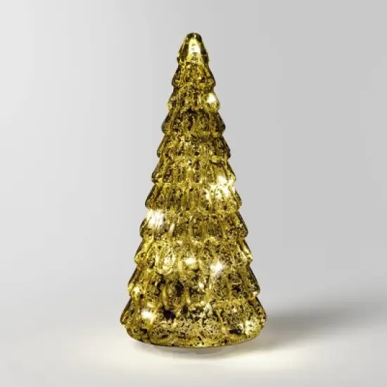 12" Christmas Mercury Lit Glass Tiered Classic Tree Decor - Wondershop&trade; image {6}