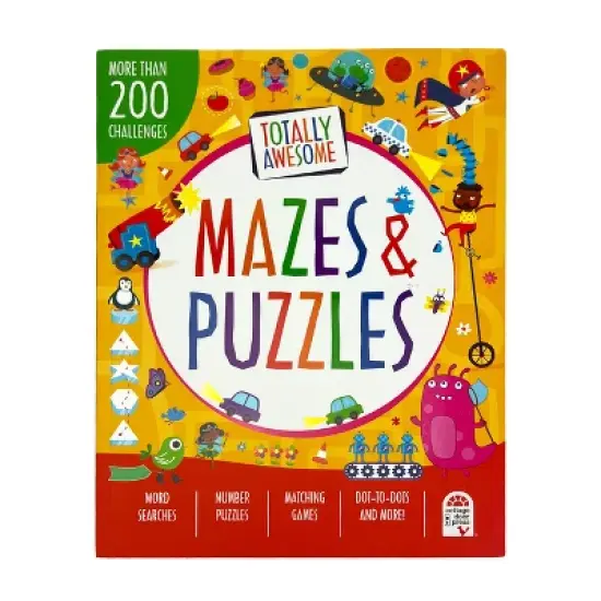 Totally Awesome Mazes and Puzzles - by  William C Potter & Becky Wilson & Parragon Books (Paperback) image {1}