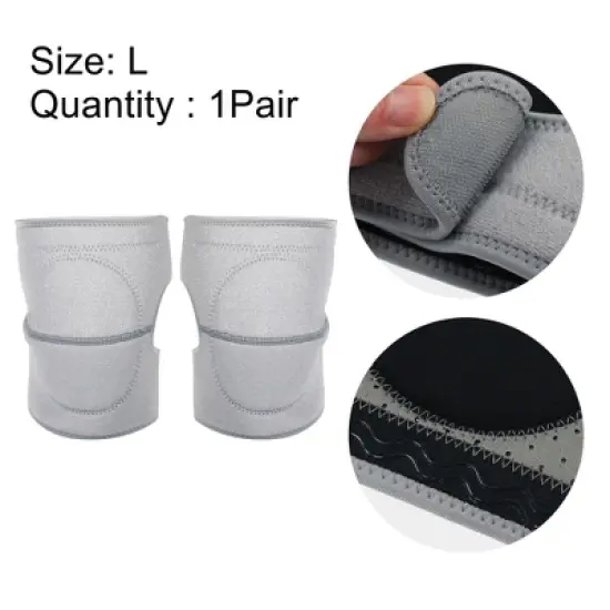 Unique Bargains Knee Brace Protection Nylon Knee Pads Soft Breathable Knee Support Knee Brace for Sport Gym 1 Pair image {3}