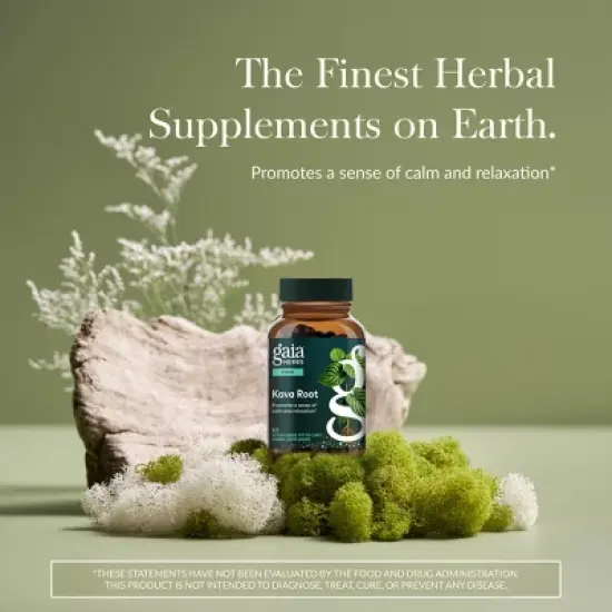 Gaia Herbs Kava Root - Helps Sustain a Sense of Natural Calm and Relaxation During Times of Stress - 60 Vegan Liquid Phyto-Capsules image {2}
