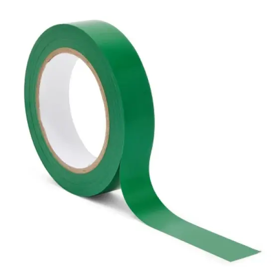 Stockroom Plus 2 Rolls Floor Marking Tape, 1 in x 36 Yards, 0.16mm, Vinyl Pinstripe Tape for Vehicles, Classroom, Warehouse, Gym, Green image {6}