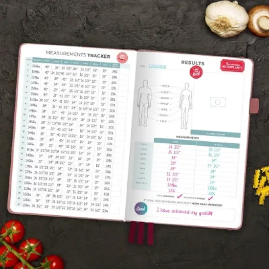 Undated Planner Food Journal 5.5"x8" Rose Gold - Clever Fox image {4}