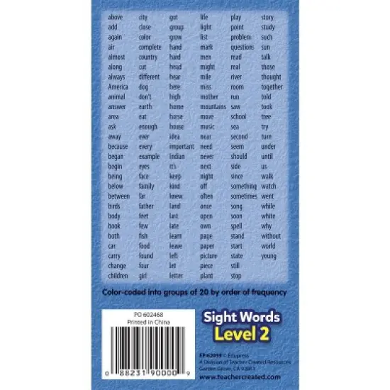 Edupress Sight Words Flash Cards - Level 2 image {2}