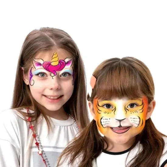 Joyfy Halloween Party Favors 42 PCS Non-toxic Face Body Paint Crayons Kit for Kids Toddlers With 14 Metallic Colors Birthday Makeup & Festivals Gifts image {6}