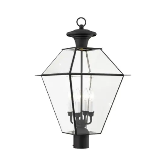 Livex Lighting Westover 4 - Light Post Light in  Black image {2}