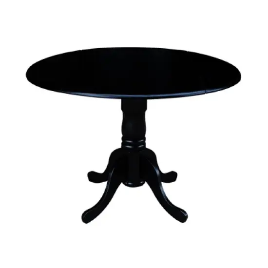 42" Mason Round Dual Drop Leaf Dining Table - International Concepts image {23}