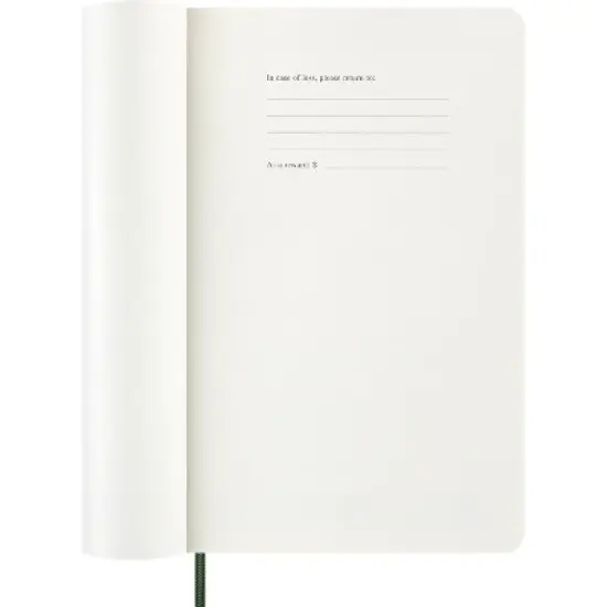 Moleskine 5"x8.25" 2026 12 Months Weekly Notebook Large Myrtle Green Soft image {2}