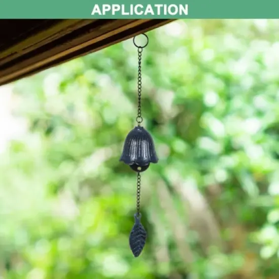 Unique Bargains Traditional Lucky Metal Garden Wind Chime 1 Pcs image {3}