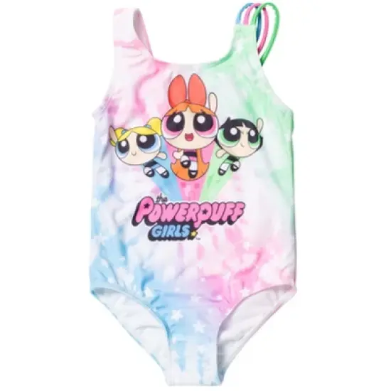 Powerpuff Girls Blossom Bubbles Buttercup One Piece Bathing Suit Little Kid to Big Kid image {7}