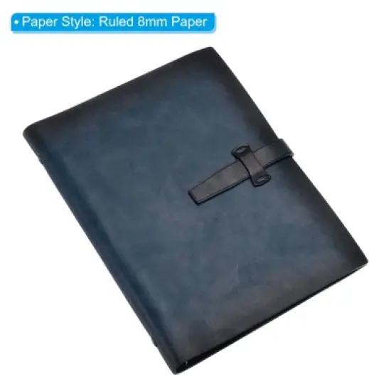 Unique Bargains PU Leather Refillable Magnetic Buckle Notebook 1 Pc image {2}