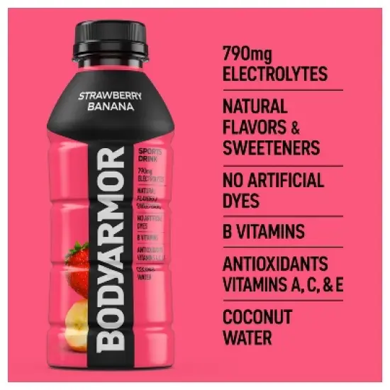 BODYARMOR Strawberry Banana - 16 fl oz Bottle image {1}