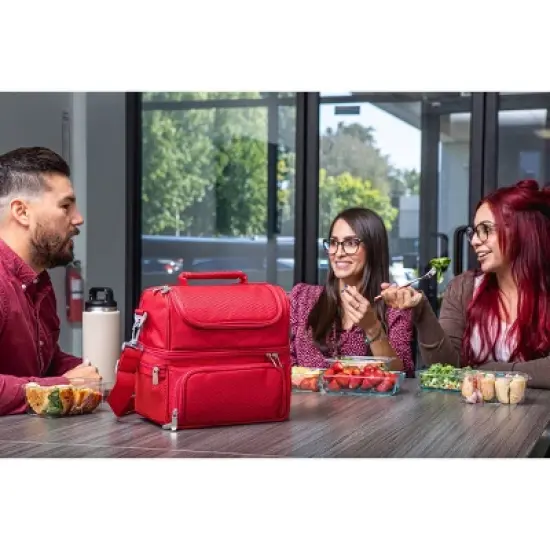 Oniva Coca-Cola Pranzo Lunch Bag Cooler with Utensils - Red image {4}
