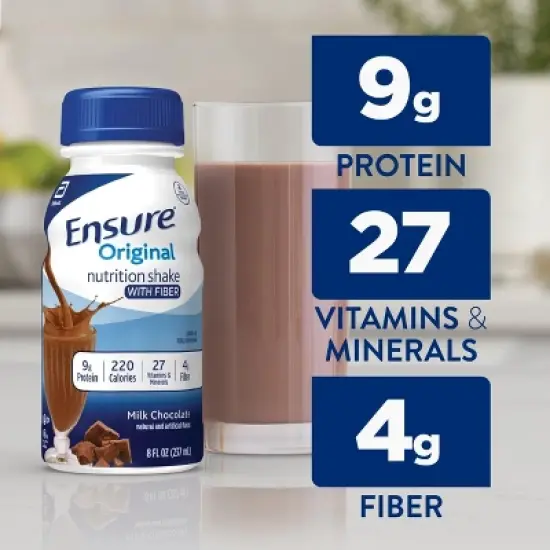 Ensure High Protein Nutrition Shake, Milk Chocolate, 8 fl oz, 6 Count image {6}