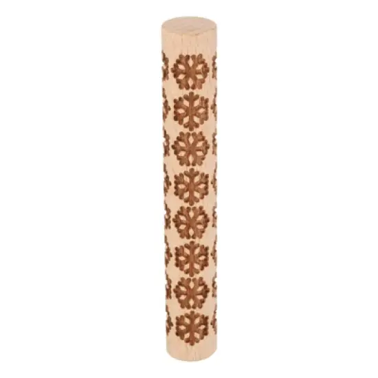 Unique Bargains Wood Clay Grain Texture Carved Fine Baking DIY Rolling Pins image {16}