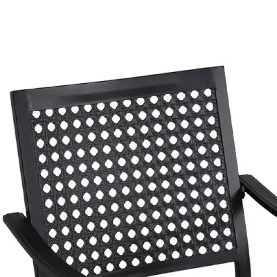 7pc Outdoor Dining Set with Expandable Metal Table - Captiva Designs image {7}