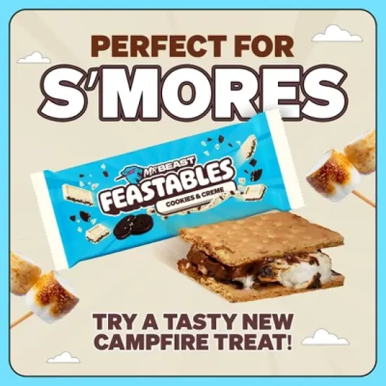 Feastables MrBeast Cookies and Cream Chocolate Bar - 60g image {3}