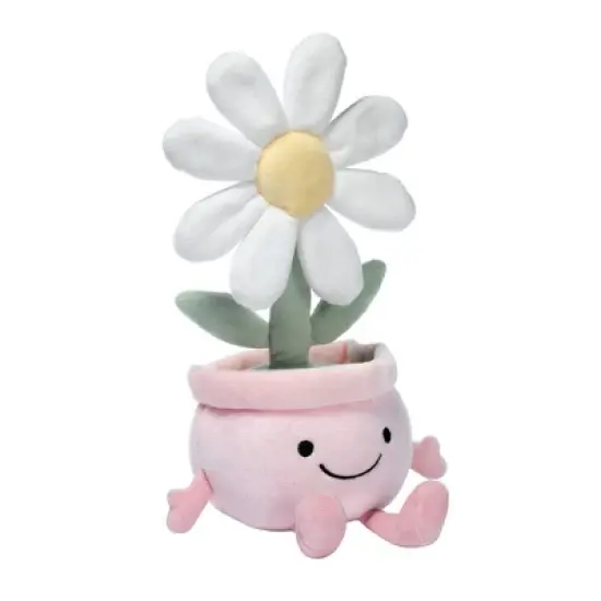 Lambs & Ivy Daisy Dreams Poseable Flower Pot Plush Stuffed Animal Toy image {1}