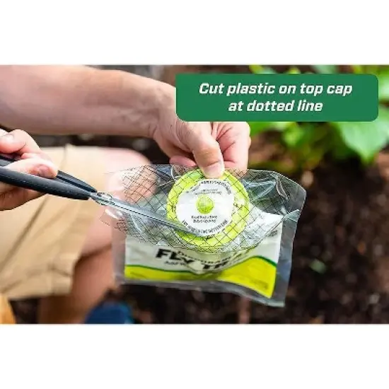 RESCUE! Outdoor Disposable Fly Trap, Green, 2 Pack image {1}