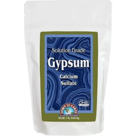 Down to Earth Gypsum Calcium Sulfate Dihydrate Solution Grade Fertilizer, 1 lb image {2}
