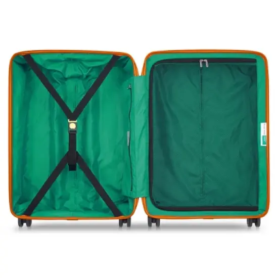 United Colors of Benetton x DELSEY PARIS Medium Checked Fabrica 24" Hardside Spinner Suitcase - Black image {2}