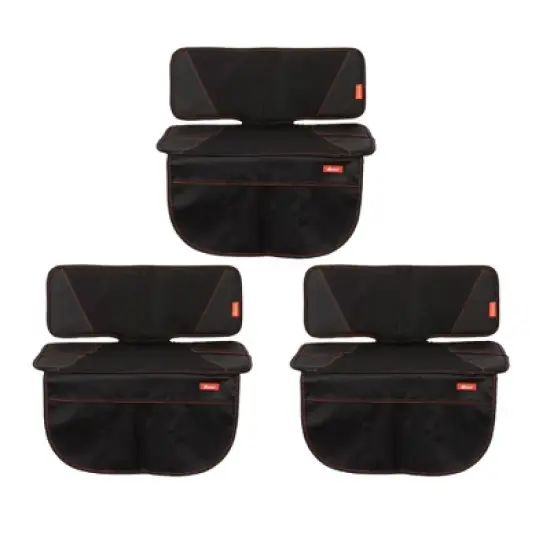 Diono Super Mat 3-Pack Car Seat Protector for Infant Car Seat, Booster Seat, Pets, 3 Storage Pockets image {11}