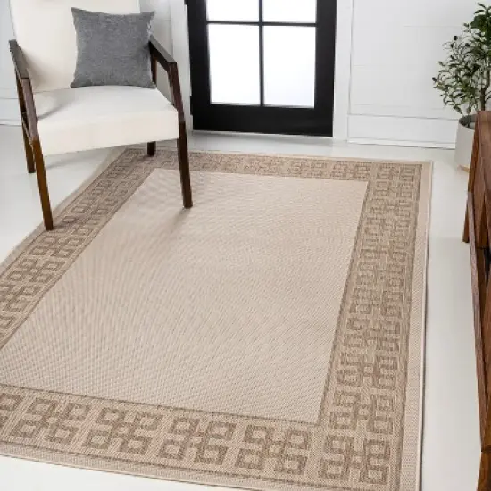 JONATHAN Y Athena Classic Geometric Border Indoor/Outdoor Area Rug image {8}