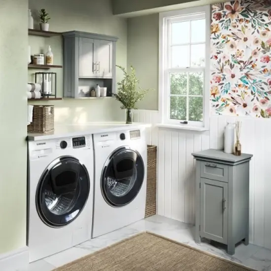 Somerset Two Door Wall Cabinet with Open Shelf - RiverRidge Home image {3}