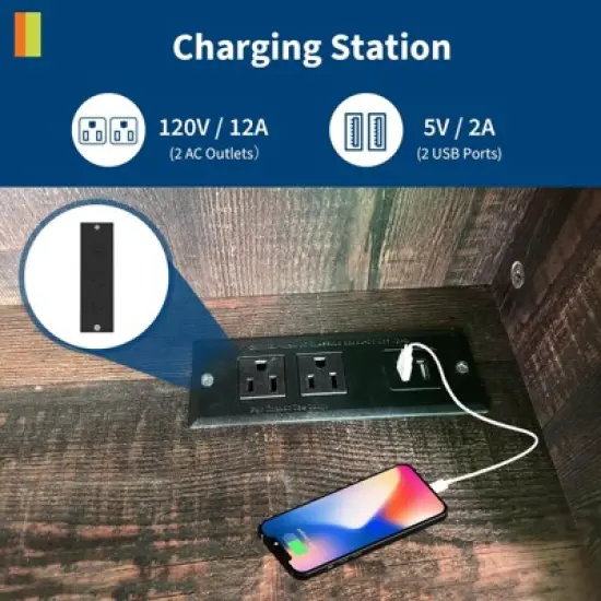 70" Kitchen Pantry Cabinet with Power Outlet, Freestanding Microwave Stand & Adjustable Shelf with Acrylic Doors image {3}
