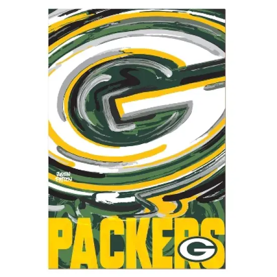 Evergreen NFL Green Bay Packers Garden Suede Flag 12.5 x 18 Inches Indoor Outdoor Decor image {1}