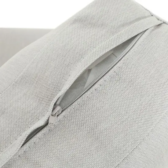 Christopher Knight Home Wevin Aluminum Chair with Cushions (Set of 2), Light Grey image {5}