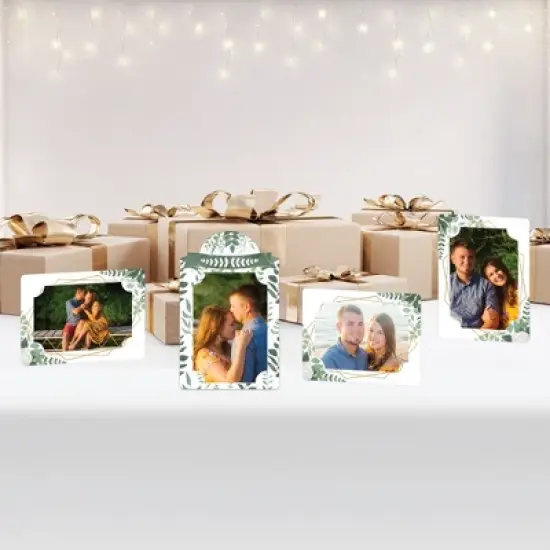 Big Dot of Happiness Boho Botanical - Greenery Party 4x6 Picture Display - Paper Photo Frames - Set of 12 image {5}