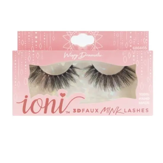 Ioni 3D Faux Mink Lashes XL Wispy Dramatic(Pack of 6) image {2}