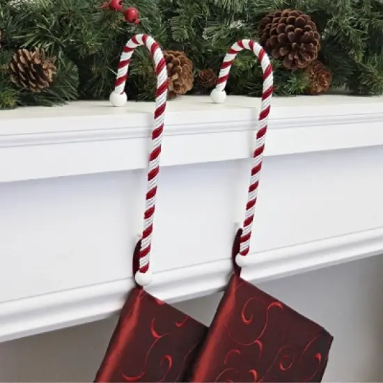 2ct Candy Cane Stocking Holder - Haute D&eacute;cor image {2}