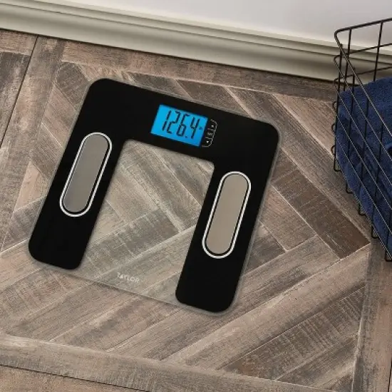 Taylor Body Composition Scale Black with Muscle Mass, Water & Fat Indicators image {4}