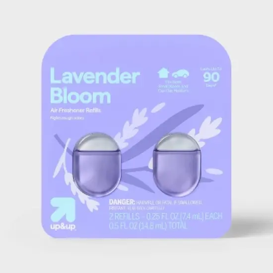 Small Room and Car Clip Refills - Lavender Bloom - 0.5oz/2ct - up&up&trade; image {3}