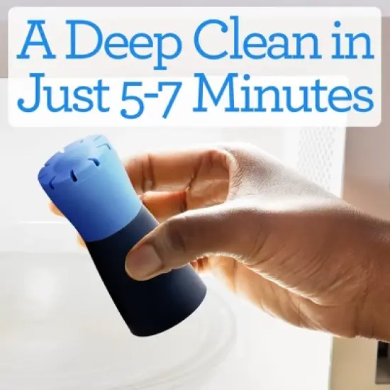 Impresa [2 Pack] Blue Microwave Steam Cleaner - Microwave Cleaner Steam Device - Just Add Vinegar and Water image {4}